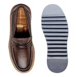 Loafer Masculino Casual Laroche Bolt Em Couro - Café