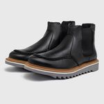 Bota Chelsea Laroche Bolt Em Couro - Preto