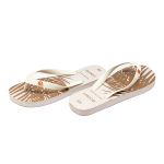 Chinelo Laroche Cairo Folhas - Tira Branca