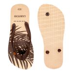 Chinelo Laroche Cairo Folhas - Tira Marrom
