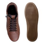 Sapatenis Cano Alto Masculino LRC Cayene - Brown
