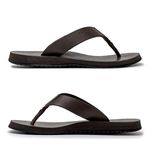 Chinelo Masculino Toledo em Couro - Café