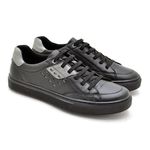 Sapatenis Masculino Connect em Couro - Preto