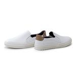Slip On Masculino Connect em Couro - Branco Alvejado E L