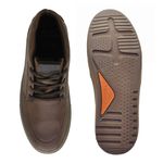 Sapatênis Casual Masculino Connect em Couro - Browm