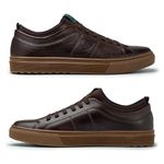 Sapatenis em Couro Casual Masculino Connect - Café