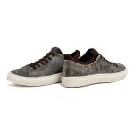 Sapatenis em Couro Casual Masculino Connect - Craquelado Cinza E L