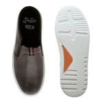 Mule Masculino Connect em Couro - Café