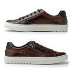 Sapatenis em Couro Casual Masculino Connect - Chocolate