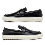 Slip On Loafer Laroche Connect em Couro - Preto