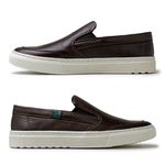 Slip On Yate Masculino Connect em Couro - Café