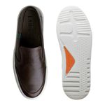Slip On Yate Masculino Connect em Couro - Café