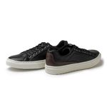 Sapatenis Casual Connect em Couro - Preto