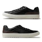 Sapatenis Casual Connect em Couro - Preto