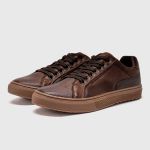 Sapatenis Casual Laroche Connect em Couro - Chocolate