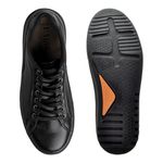 Sapatenis Casual Connect em Couro - Preto