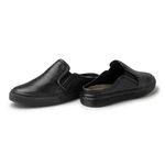 Mule Masculino Connect em Couro - Preto
