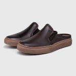 Mule Masculino Connect em Couro - Café