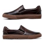 Slip On Masculino Laroche Connect em Couro - Café