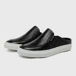 Mule Masculino Laroche Connect em Couro - Preto