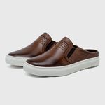 Mule Masculino Laroche Connect em Couro - Chocolate