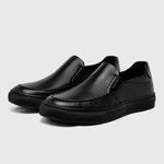 Slip On Masculino Laroche Connect em Couro - Preto