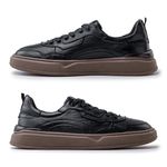 Sapatenis Casual Masculino Dublin em Couro - Preto