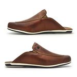 Mule Masculino Dumont em Couro - Tan