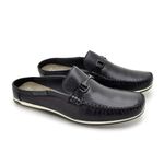 Mule Masculino Dumont em Couro - Preto