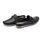 Mule Masculino Dumont em Couro - Preto
