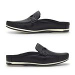 Mule Masculino Dumont em Couro - Preto
