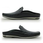 Mule Masculino Dumont em Couro - Preto