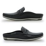 Mule Masculino Dumont em Couro - Preto