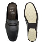 Mule Masculino Dumont em Couro - Preto