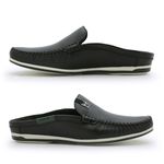 Mule Masculino Dumont em Couro - Preto