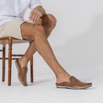Mule Masculino Dumont em Couro - Whisky