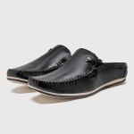 Mule Masculino Dumont em Couro - Preto