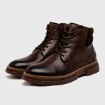 Bota Masculina Coturno Laroche Everest em Couro - Café