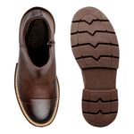 Bota Chelsea Everest em Couro - Café