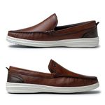 Mocassim Masculino Ferrara em Couro - Brown