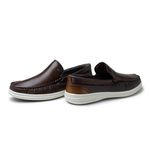 Mocassim Masculino Ferrara em Couro - Café
