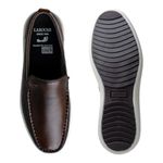 Mocassim Masculino Ferrara em Couro - Café