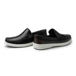 Mocassim Masculino Ferrara em Couro - Preto