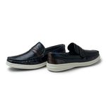 Mocassim Masculino Ferrara em Couro - Preto