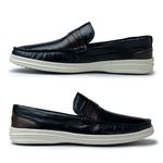 Mocassim Masculino Ferrara em Couro - Preto