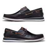 Mocassim Dockside Florença em Couro Floater - Café