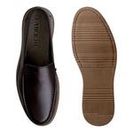 Mocassim Loafer Florença em Couro - Café