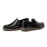 Mocassim Loafer Florença em Couro - Preto