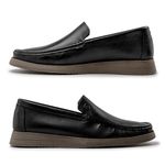 Mocassim Loafer Florença em Couro - Preto