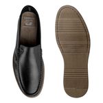 Mocassim Loafer Florença em Couro - Preto